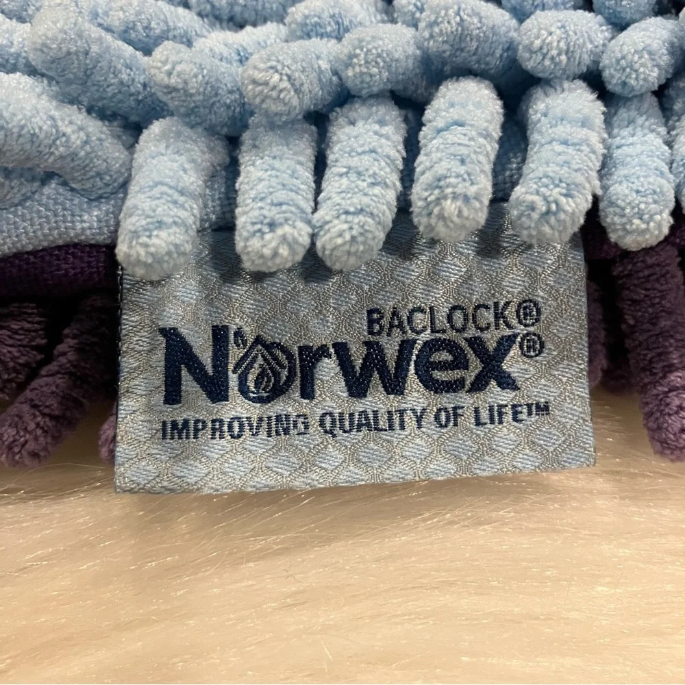 Norwex Mermaid Pet to Dry BacLock Microfiber Kids Bathroom Hand Towel Plush
